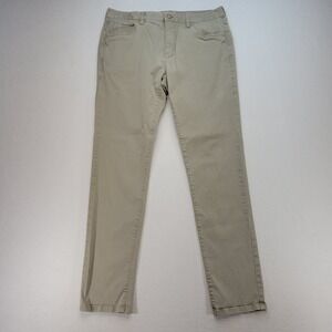 Rhone Pants Mens 34x32 Beige Everyday Five Pocket Slim Straight Chino Stretch